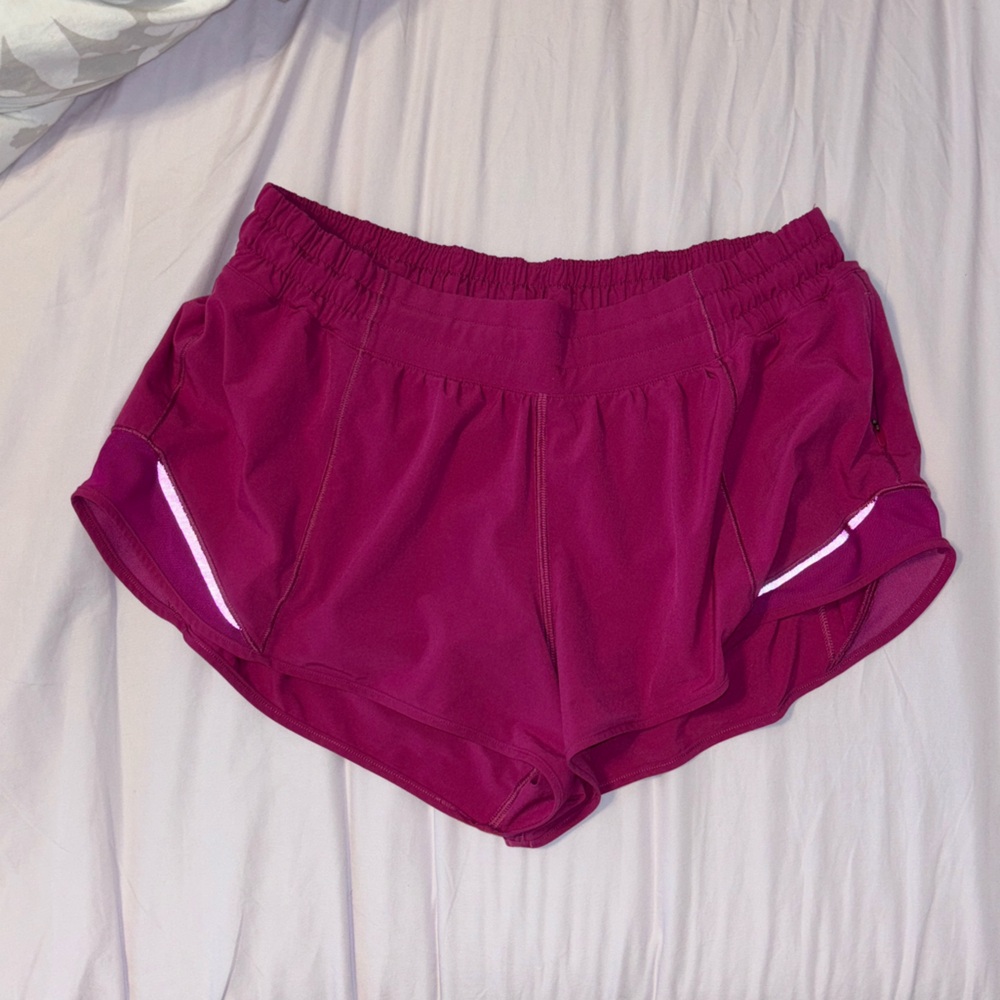 Pink lululemon shorts